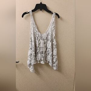 Vintage 2000s 2009 Millau Flowy Lace Boho Top Sz S